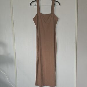 Elegant Brown Maxi Dress